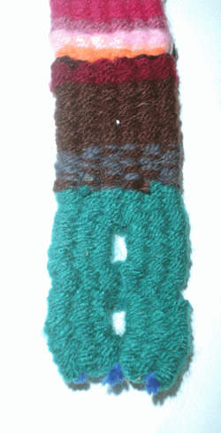 buttonhole on a woven belt